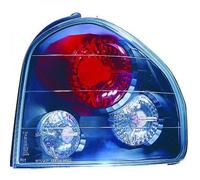 Back Rear Tail Lights Pair Set Clear Black For Hyundai Santa Fe 00-06