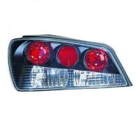 Back Rear Tail Lights Pair Set Clear Black For Peugeot 306 93-97