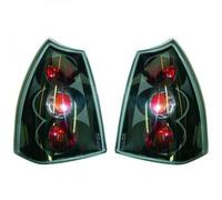 Back Rear Tail Lights Pair Set Clear Black For Peugeot 307 Saloon SW 01-05