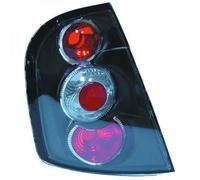 Back Rear Tail Lights Pair Set Clear Black For Skoda Fabia Estate 99-07