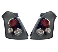 Back Rear Tail Lights Pair Set Clear Black For Suzuki Swift 05-10