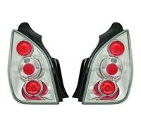 Back Rear Tail Lights Pair Set Clear Chrome Citroen C2 03-08