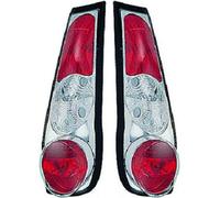 Back Rear Tail Lights Pair Set Clear Chrome for Fiat Punto 1993-99