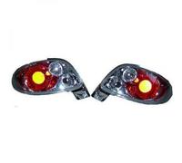 Back Rear Tail Lights Pair Set Clear Chrome for Peugeot 206CC 98-05