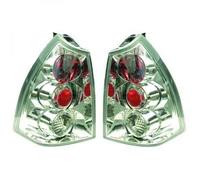 Back Rear Tail Lights Pair Set Clear Chrome For Peugeot 307 Saloon SW 01-05