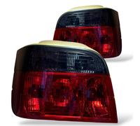 Back Rear Tail Lights Pair Set Clear Red Black for BMW E36 Touring 1990-99
