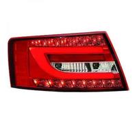 Back Rear Tail Lights Pair Set Clear Red White For Audi A6 04-08 7 pin