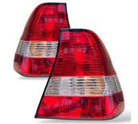 Back Rear Tail Lights Pair Set Crystal White Red BMW 3 Series E46 Compact 01-05