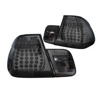 Back Rear Tail Lights Pair Set LED Clear Black For BMW E46 Saloon 98-01