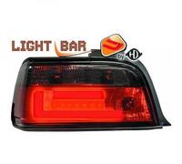 Back Rear Tail Lights Pair Set LED Clear Red Black BMW E36 coupe cabrio 90-99