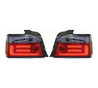 Back Rear Tail Lights Pair Set LED Clear Red Black for BMW E36 Saloon 1990-1998