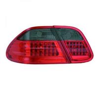 Back Rear Tail Lights Pair Set LED Clear Red Black For Mercedes C208 97-02