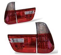 Back Rear Tail Lights Pair Set LED Clear Red White For BMW X5 E53 99-03