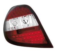 Back Rear Tail Lights Pair Set LED Clear Red White Renault Clio 05-09