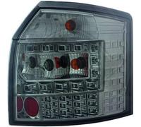 Back Rear Tail Lights Pair Set LED Clear Smoke For Audi A4 Saloon Avant 8E 00-04