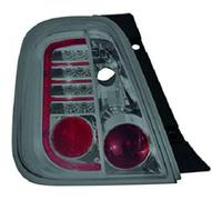 Back Rear Tail Lights Pair Set LED Clear Smoke for Fiat 500 Hatch 2007-15