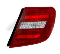 Back Rear Tail Lights Pair Set LED Red clear Mercedes-Benz S204 Estate 2012-14