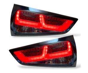 Back Rear Tail Lights Pair Set LED Smoke Audi A1 10-14