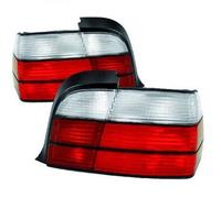 Back Rear Tail Lights Pair Set White For BMW 3 Series E36 Saloon 90-99