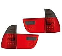 Back Rear Tail Lights Red-Black Crystal LED Pair For BMW E53 X5 2000-03