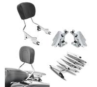 Back Rest Detachable Backrest Sissy Bar Luggage Rack For Touring Road King Electra Street Glide FLHR FLHX FLHT 2009-2021 UP