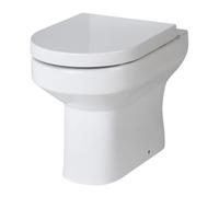 Back Round Back To Wall Toilet Pan - 410mm x 370mm x 520mm