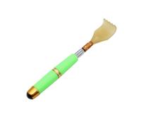 Back Scraper, Telescopic Back Scraper, can be Pulled from 19.8cm to 53cm, Suitable for Home, Travel, and Office Massage Tools (Green)