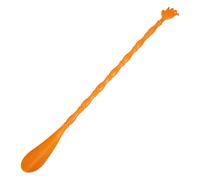 Back Scratcher and Shoe Horn Pp Orange Handheld Massage Tool