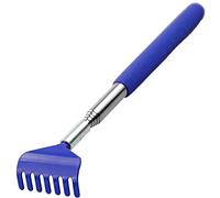 Back Scratcher, Stainless Steel Back Scratcher Massager, Telescoping Scratching Tool, Portable Extendable Back Scratcher with Telescopic Handle for Adults Men Women Itch Relief(Blue)