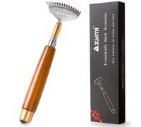 Back Scratcher, Telescopic Back-Scratcher for Women Men with Long Wooden Handle-Massage Roller-Steel Claw, Portable Back Massager for Head Scalp Face Foot Scratching