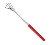 Back Scratching Wand - Extendable Stainless Steel Back Scratcher | Hand Shaped Retractable Handheld Massager Travel Massage Tools for Adults Kids