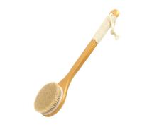 Back Scrubber 1Pcs Long Handled Back Brush for Skin Exfoliating with Bristles - Wood Back Body Brush for Dry Brushing and Scrubber for Shower(1Pc White Horse)