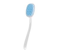 Back Scrubber, Body Shower Brush with Anti Slip Long Handle，Light Blue | Soft Body Bath Brush for Back Use Wet or Dry, Large Surface Deep Cleanse Back Scrubber for Shower