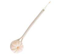 Back Scrubber Brush, Shower Brush for Exfoliating Skin and A Soft Scrub, Long Handle Bath Brush with Bath Mesh Sponge and Soft Bristles, Cleans The Body Easily (White)