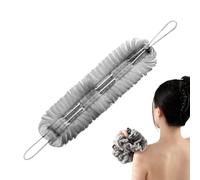 Back Scrubber for Shower - 2-in-1 Bath Sponge, Long Lasting Body Cleanser with Rope Handles, Modern Design | Sponge Down for Removing Dead Skin Cells Boys Women Men Travel S