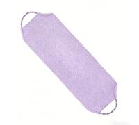 Back Scrubber for Shower, Double Sided Exfoliating Back Exfoliator with Handles, Stretchable Long Body Washcloth for Men Women, Deep Cleansing Exfoliating Shower Towel (Purple)