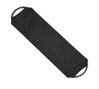 Back Scrubber for Shower, Double Sided Exfoliating Back Exfoliator with Handles, Stretchable Long Body Washcloth for Men Women, Deep Cleansing Exfoliating Shower Towel (Black)