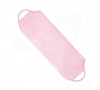 Back Scrubber for Shower, Double Sided Exfoliating Back Exfoliator with Handles, Stretchable Long Body Washcloth for Men Women, Deep Cleansing Exfoliating Shower Towel (Pink)