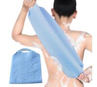 Back Scrubber for Shower | Luxurious Bath Towel,Gentle Cleansing Long Washcloth Towel, Bath Shower Wash Cloth with Easy-Grip Handle for Women, Men