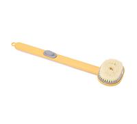 Back Scrubber for Shower, Shower Brush Plastic Body Scrubber Back Brush Washer Scratcher Bath Long Handle for Women Men Kids (Yellow)