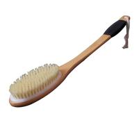 Back Scrubber Household Solid Wood Bath Brush With Long Handle, Massage Cleansing Body Scrubber, Hard And Soft Bristles Optional(Original color A)