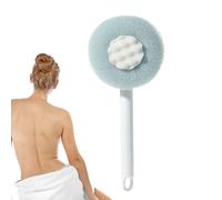 Back Scrubber - Shower Brush for exfolating Skin | Soft Sponge, Double-Sided Retractable Back Scrub Brush - Long Handled Scrub for Shower Body, Cleaning Hard-to-Reach Areas | Bath Accessories