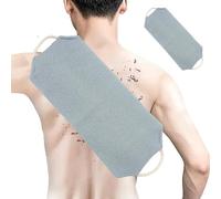 Back Scrubber Towel - Foldable Drainage Scrubbing Mesh, High Performance Reusable Rubbing Belt, Portable Lightweight Skin Care Hardware, Shower Accessory | for Daily Hygiene Home Travel Use