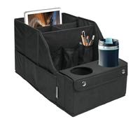 Back Seat Car Organiser, Car Seat Organiser | Boot Storage Box, Car Seat Organiser with Dividers and Drink Holder, Passenger Seat Organiser for the Back Seat and Front Seat