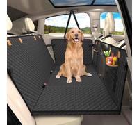 Back Seat Extender for Dogs, Detachable Hard Bottom Dog Car Seat Cover, Foldable Car Seat Cover, Nonslip Waterproof Bench Cover for Pets, Hard Bottom Dog Hammock for Car