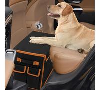 Back Seat Extender for Dogs up to 200lbs, Backseat Extender with Storage Pockets, Collapsible Dog Car Front Seat Extender for Travel