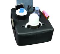 Back Seat Holder - Cup Organiser for Car Travel, Frame with Compartments, Bottle Storage Accessory, Road Trip Gear for Sporting Event Camping Fishing Commuting Picnic