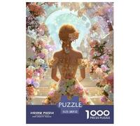 Back Shadow 1000 Piece Jigsaw Puzzle Family Game Creative Female Jigsaw Puzzles Beautiful Decoration Puzzle for Travel Gifts,Present 52x38cm/1000pcs