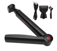 Back Shaver, Back Hair Removal and Body Shaver, Electric Body Trimmer Groomer, Long Handle Back Hair and Body Shavers, USB Rechargeable, Portable Full Body Leg Hair Removal Trimmer Tool for Men Women