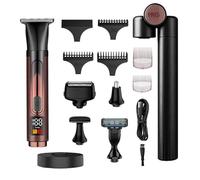 Back Shavers for Men, 4 in 1 Body Shavers for Men with Adjustable Extension Handle Replacement Heads Cleaning Brush, Electric Body Trimmer Grooming Kit for Back Chest